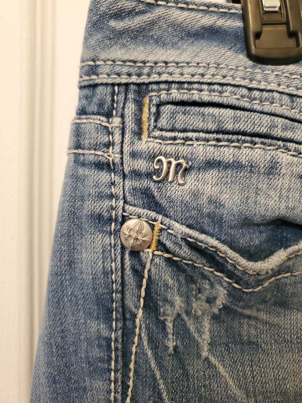 Miss Me JP5452B Embellished Bootcut Jeans Size 33 Y2K Glam - Picture 3 of 13